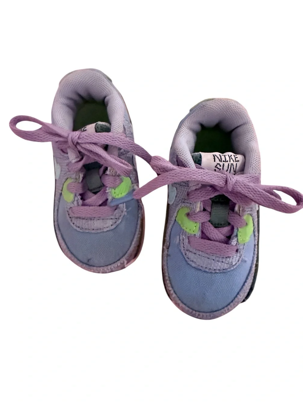 Nike Air Max 90 SE Sun Club Blue Purple Colors, size 6Y